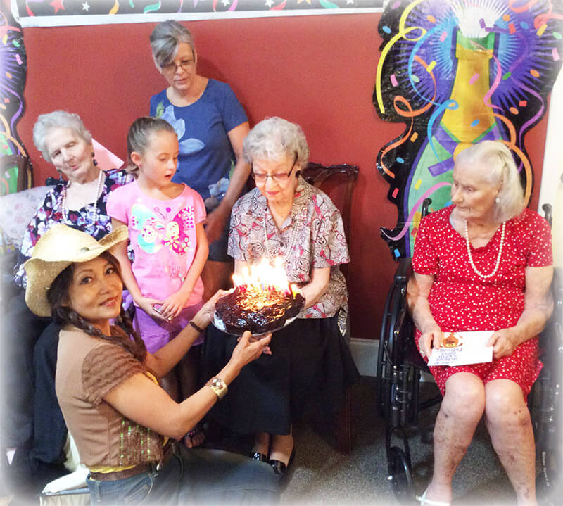 Eden Adult Care Facility resident birthday party